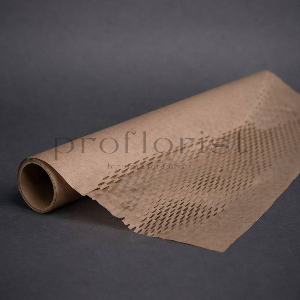 Papier rozciągliwy o strukturze plastra miodu - 50 cm x 8 jardów