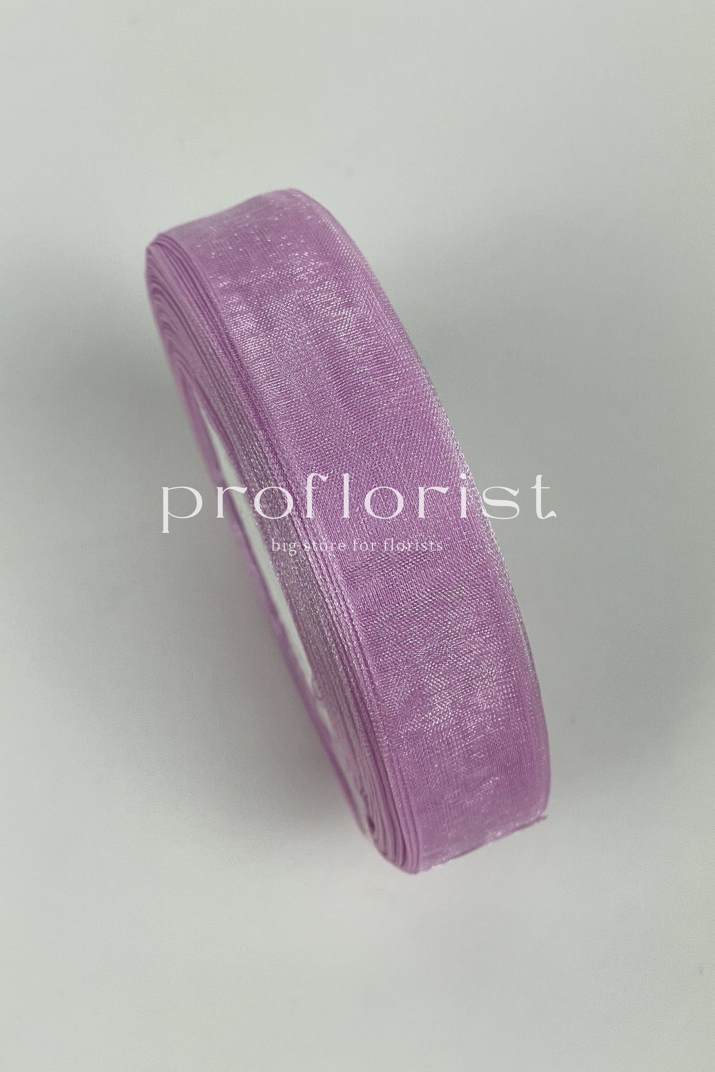 Wstążka z organzy z perłowym połyskiem szerokość 20mm 50Y