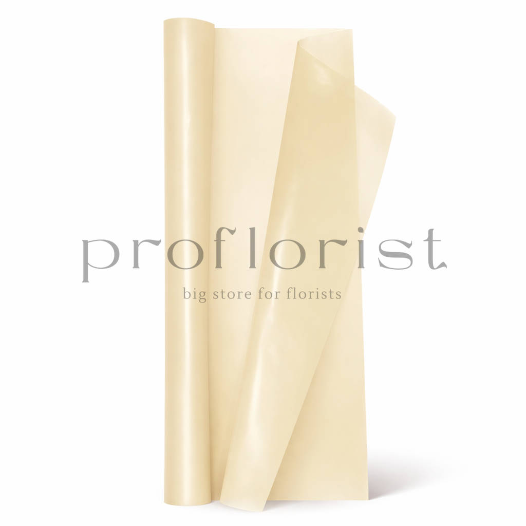 Ekologiczna folia florystyczna matowa BEIGE – rolka 79 cm × 40 m