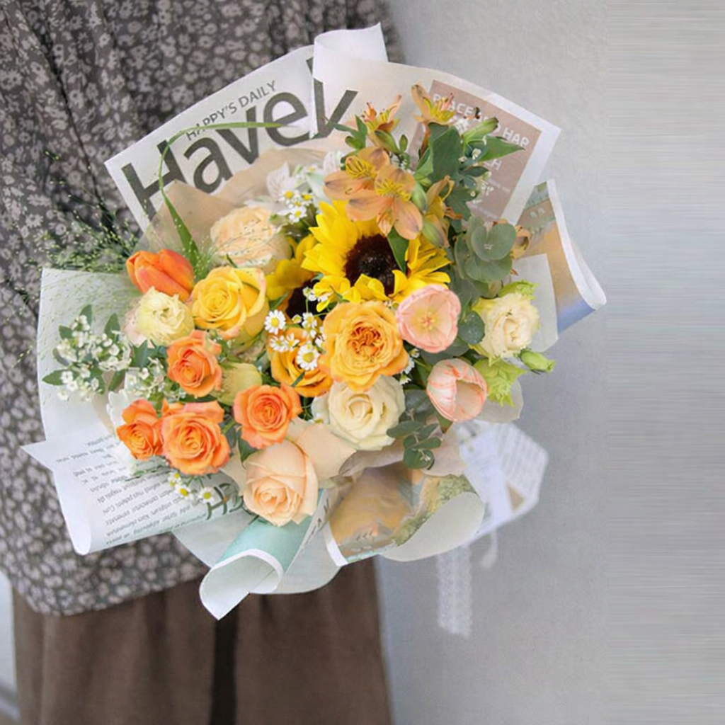 papier ozdobny z nadrukiem gazety