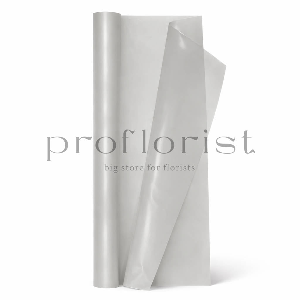 Ekologiczna folia florystyczna matowa GREY – rolka 79 cm × 40 m