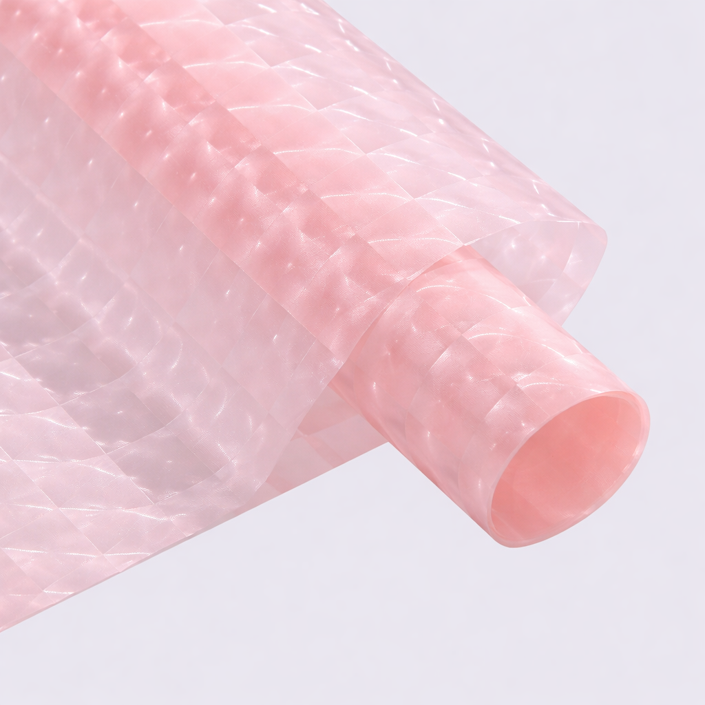 Folia ozdobna do flowerboxów różowa