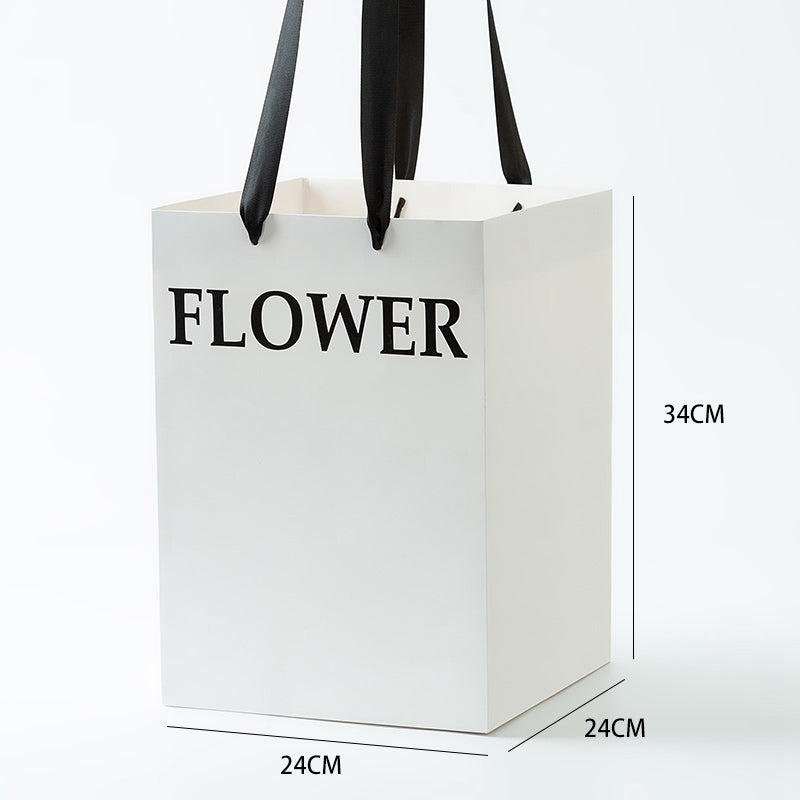 Elegancka torebka florystyczna FLOWER do pakowania kwiatów