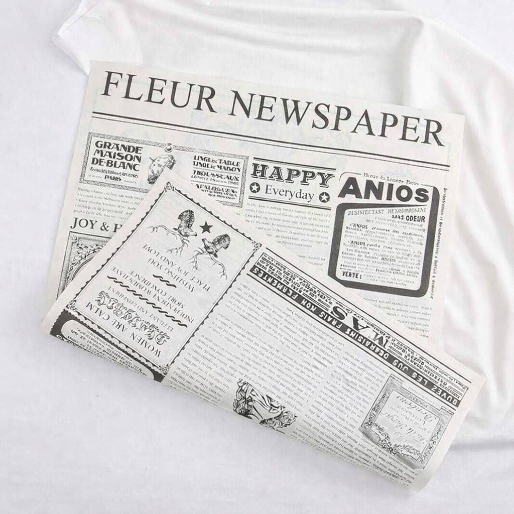papier florystyczny z nadrukiem