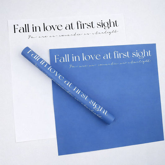 Folia satynowa premium FALL IN LOVE w arkuszach 58×58 cm – 20 szt.