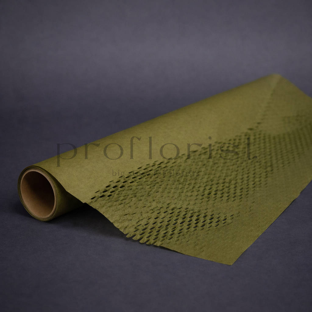 Papier rozciągliwy o strukturze plastra miodu - 50 cm x 8 jardów