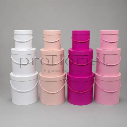 Flower Box KOMPLET 3 sztuki 20 / 18 / 12,7 - Pudełka florystyczne