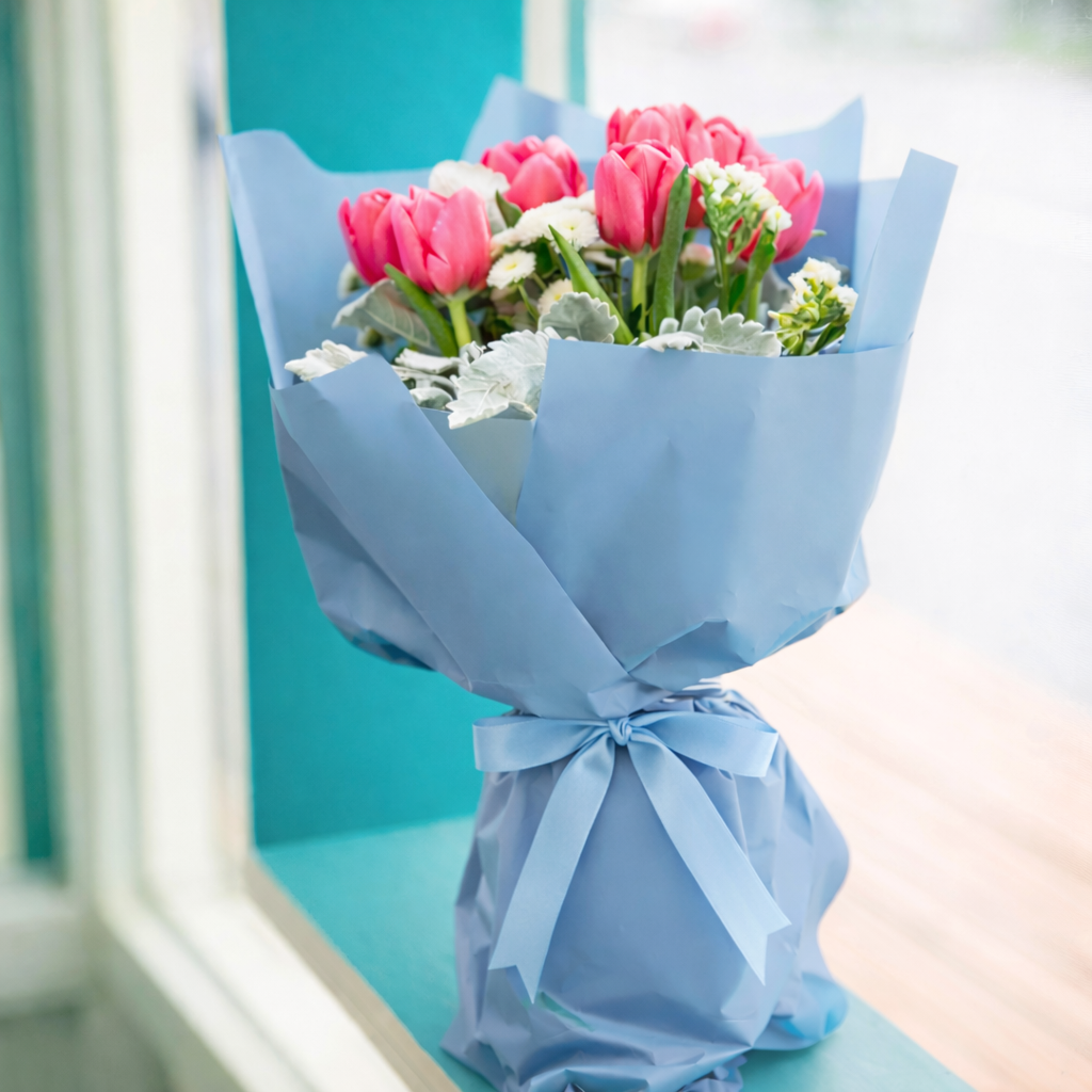 Folia florystyczna matowa w rolce 60cm × 20 metrów – wodoodporna, premium