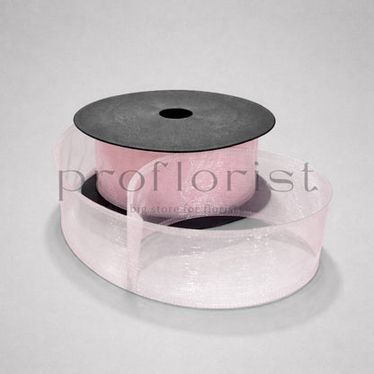 Wstążka szyfonowa z drucikiem 4 cm × ok. 9 m (10 yardów) – do kokard i dekoracji florystycznych