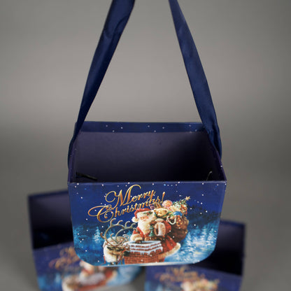 Zestaw kartonowych pudełek we świąteczne wzory – 3 szt