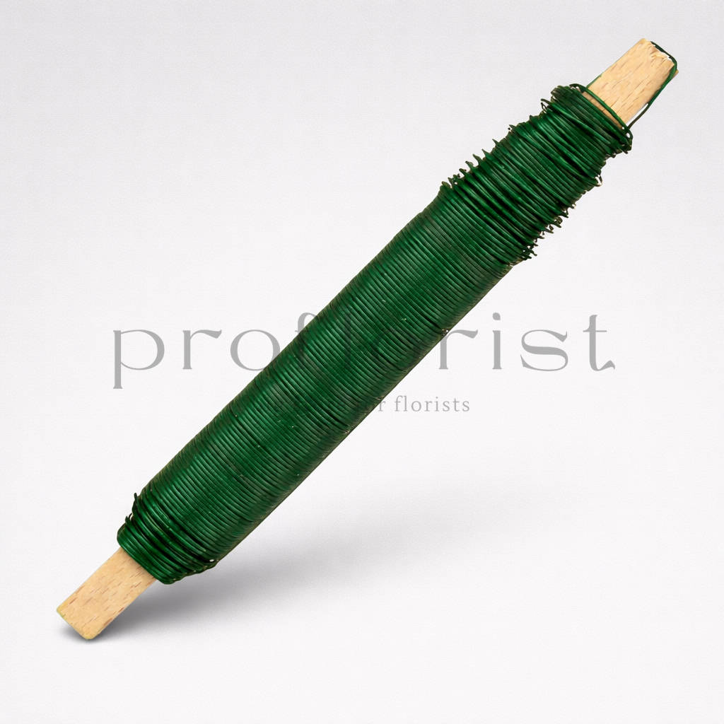 Drut florystyczny zielony 0,7 mm na kołku 100 g