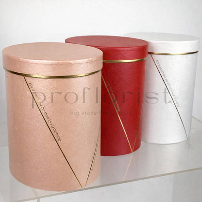 Pudełka na kwiaty zestaw flower box śr.15/16.5/18 cm zestaw 3 szt