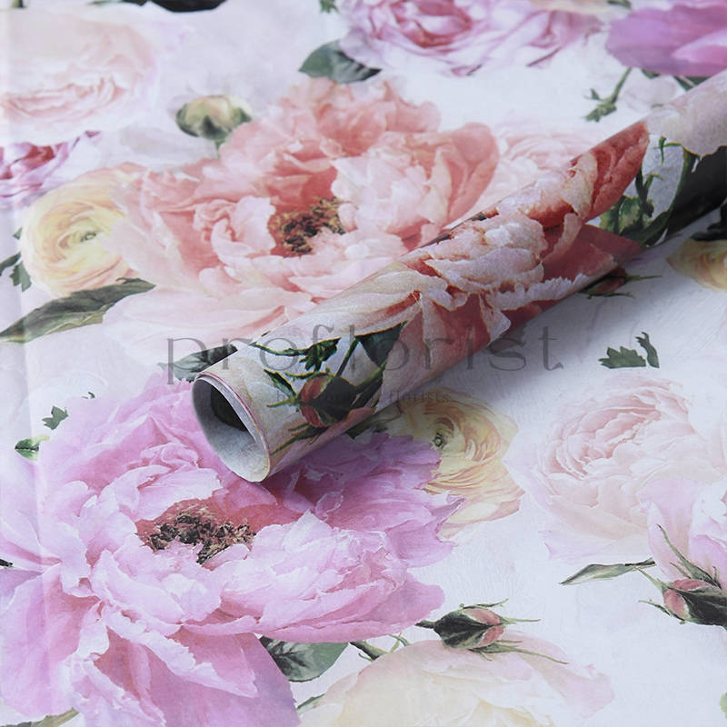 Ozdobny papier florystyczny we wzory 50 × 70 cm | Bibuła, 10 arkuszy