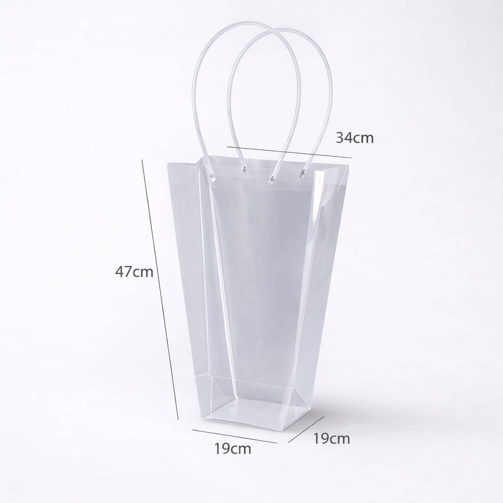Torba do bukietów przezroczysta 47 cm x 34 cm x 19 cm