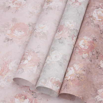 Papier florystyczny arkusze z motywem kwiatowym