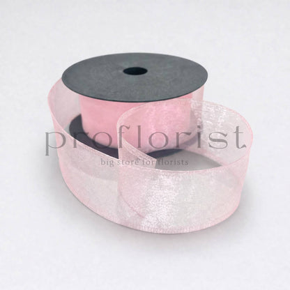 Wstążka szyfonowa z drucikiem 4 cm × ok. 9 m (10 yardów) – do kokard i dekoracji florystycznych