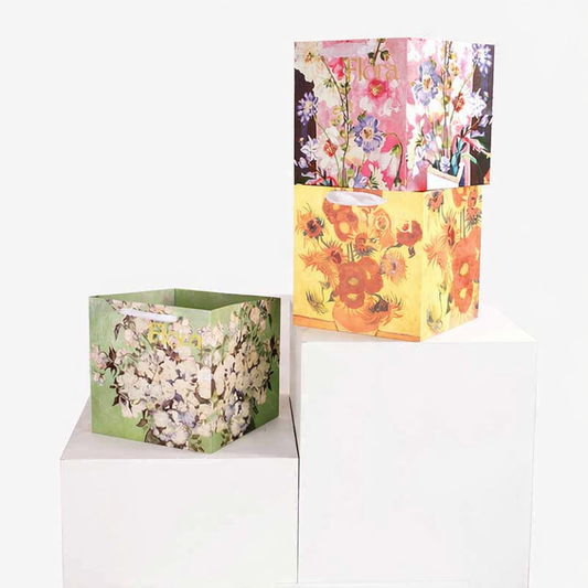 torebka papierowa florystyczna 25x25x25