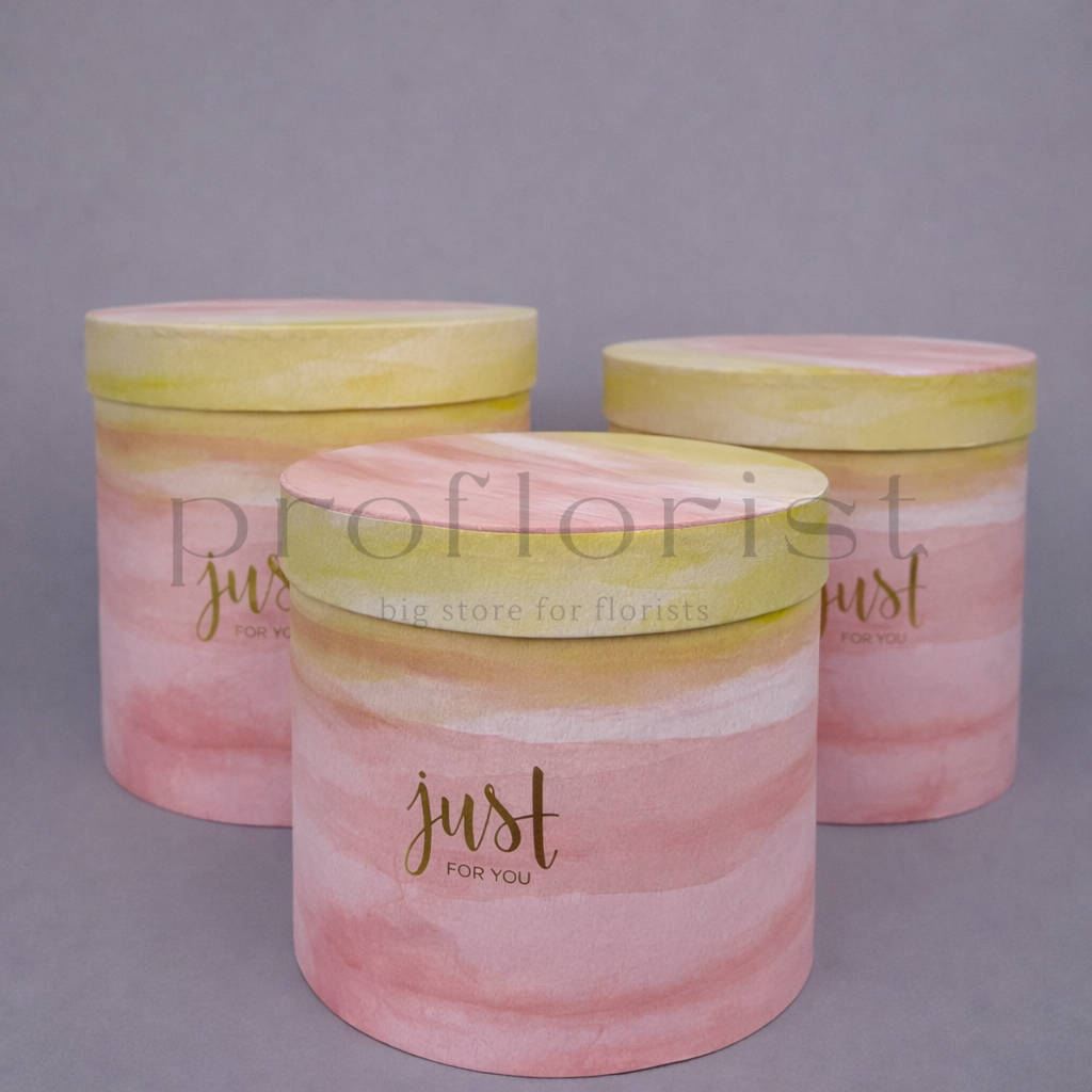 Pudełko flower box wzory śr.15.5/17.5/19.5 cm zestaw 3 szt