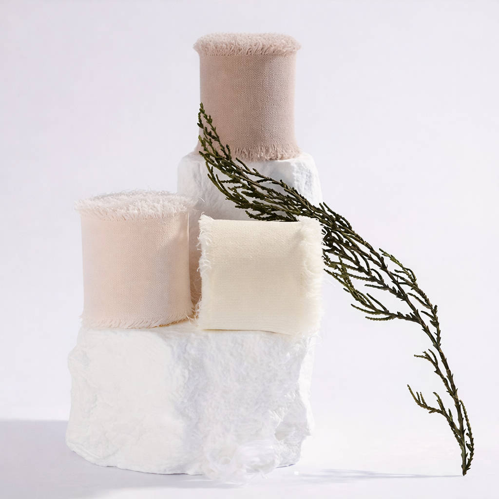 Wstążka szyfonowa rwana 4 cm × 5Y – lekka