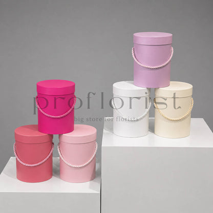 Flower Box okrągły 13,5×18 cm – Pudełko Florystyczne