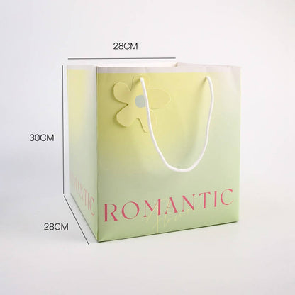 Torba papierowa pastelowa ROMANTIC 30×28×28 cm