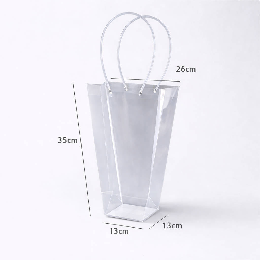 Torba do bukietów przezroczysta 26 cm x 35 cm x 13 cm