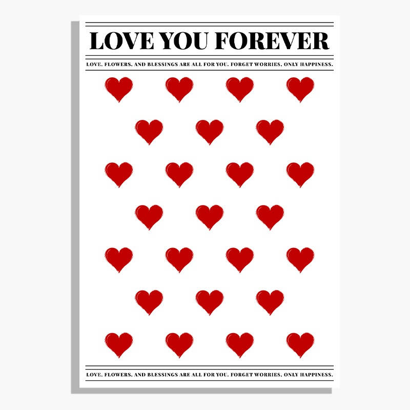 opakowanie florystyczne bopp love you forever arkusze