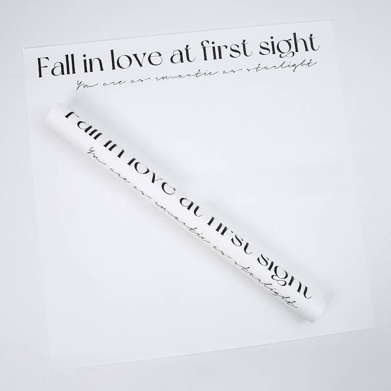 Folia satynowa premium FALL IN LOVE w arkuszach 58×58 cm – 20 szt.