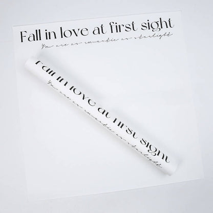 Folia satynowa premium FALL IN LOVE w arkuszach 58×58 cm – 20 szt.