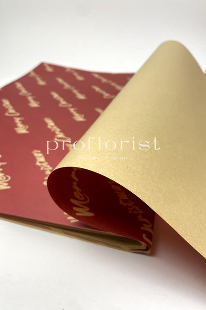 Papier ozdobny świąteczny do pakowania prezentów w arkuszach 70 × 50 cm — 20 szt./opak.