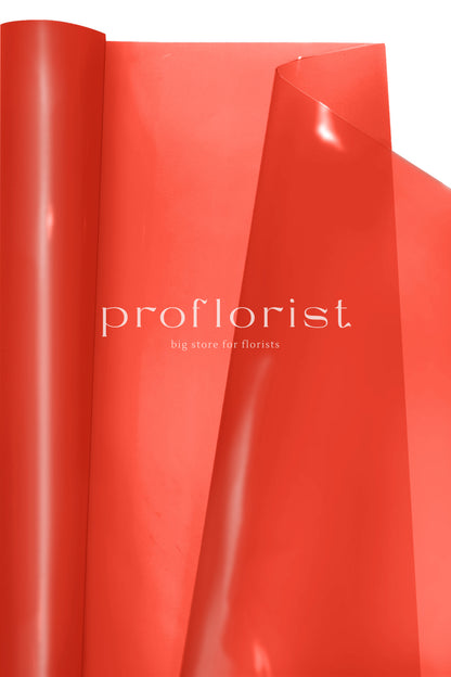 Ekologiczna folia florystyczna matowa RED – rolka 79 cm × 40 m