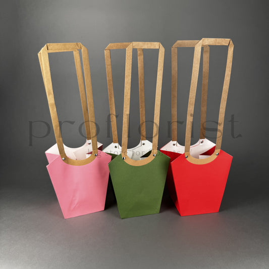 Torebka kartonowa na kwiaty / doniczkę AQUA Medium