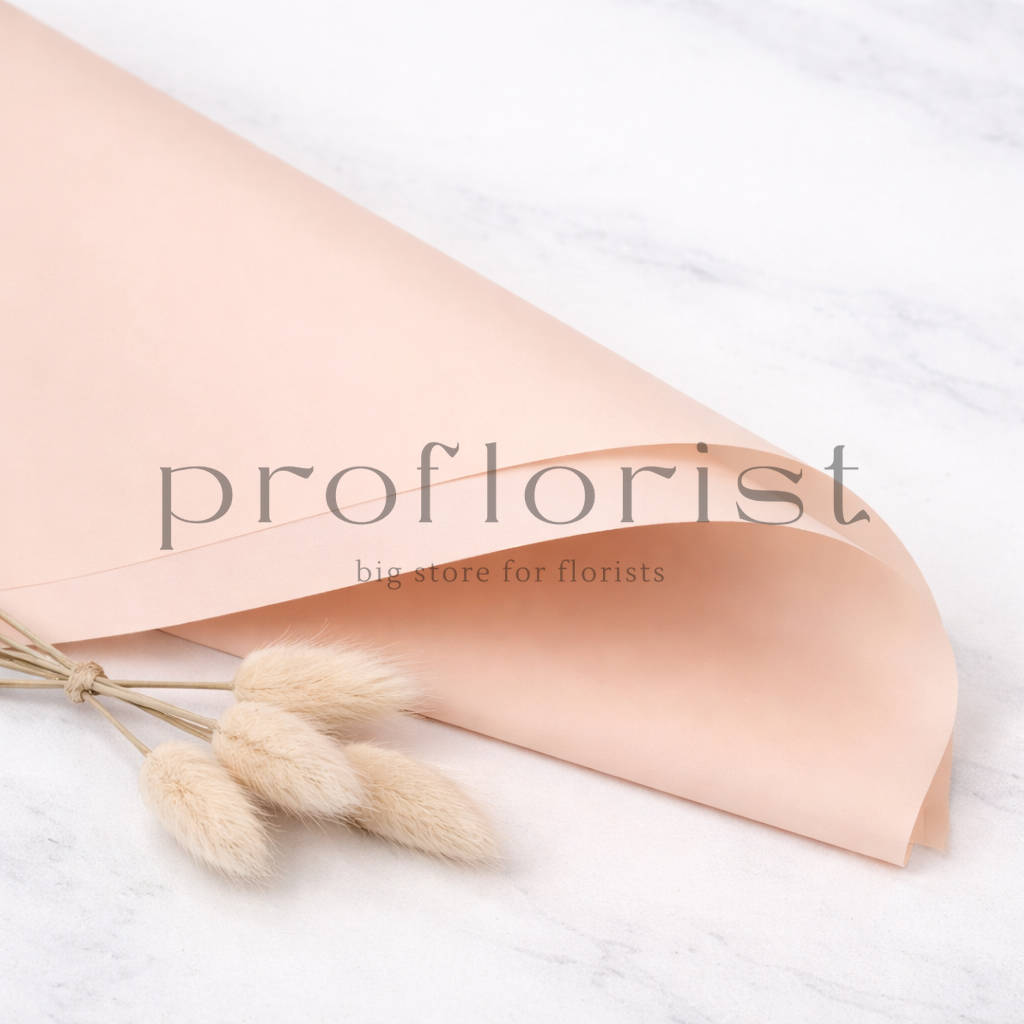 Folia florystyczna matowa premium 58×58 cm – 20 arkuszy