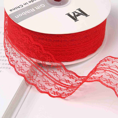 Wstążka koronkowa ozdobna - 4,5 cm × 50 yd