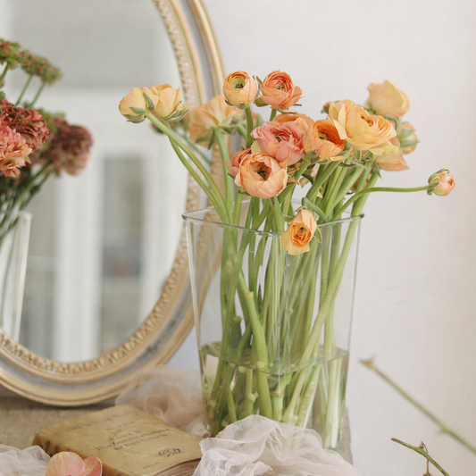 Wazon plastikowy przezroczysty do kwiatów – florystyczny, różne rozmiary (PET)