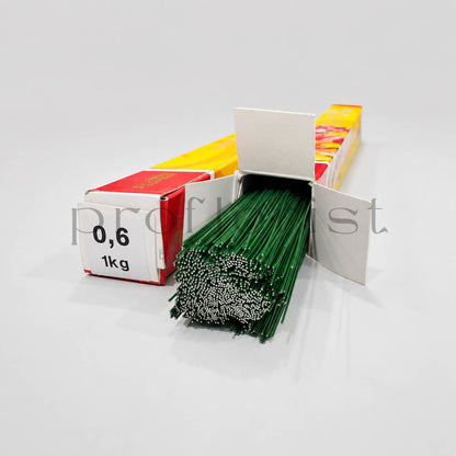 Drut florystyczny zielony 1 kg 40 cm – 0,6 / 0,8 / 1,0 / 1,2 mm