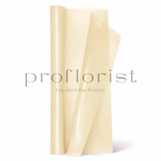 Ekologiczna folia florystyczna matowa BEIGE – rolka 79 cm × 40 m