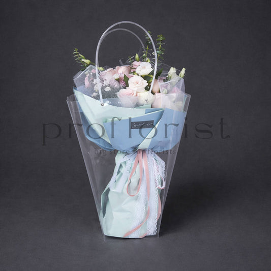 Torba do bukietów przezroczysta 26 cm x 35 cm x 13 cm