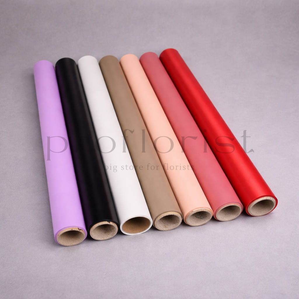 Ekologiczna folia kwiatowa Frosted - rolka 50 cm x 10 m