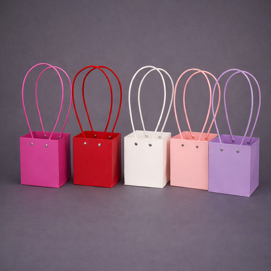 Torebka florystyczna papierowa z uchwytami – opakowanie na kwiaty