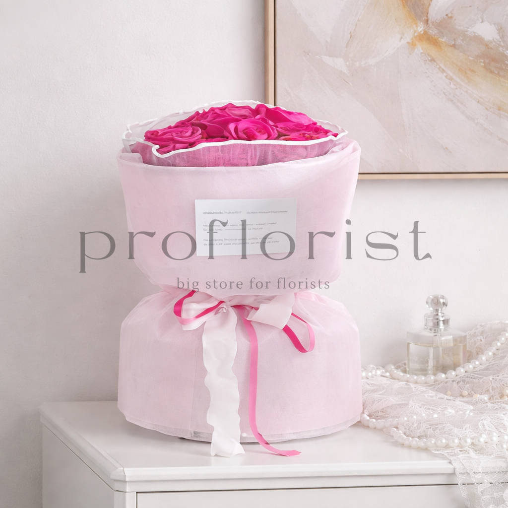 Delikatne opakowanie z flizeliny w arkuszach 58x58 cm, 20 szt/opak