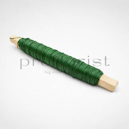 Drut florystyczny zielony 0,7 mm na kołku 100 g