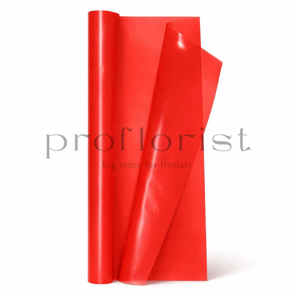 Ekologiczna folia florystyczna matowa RED – rolka 79 cm × 40 m
