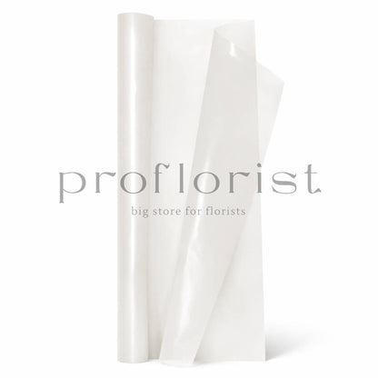 Ekologiczna folia florystyczna matowa TRANSPARENT – rolka 79 cm × 40 m