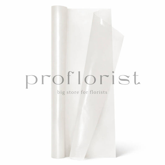Ekologiczna folia florystyczna matowa TRANSPARENT – rolka 79 cm × 40 m